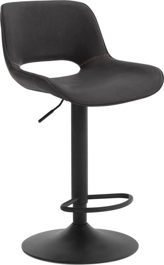 Rootz Living Rootz Vintage kunstleren barkruk Keukeneilandstoel Verstelbare hoogte Waterdicht 48 cm x (85-105 5 cm) x 49 cm