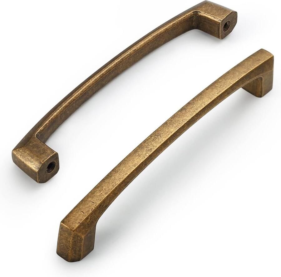 Vintage Meubelgrepen Antiek Messing Geschikt voor Keukenkasten 10 Stuks