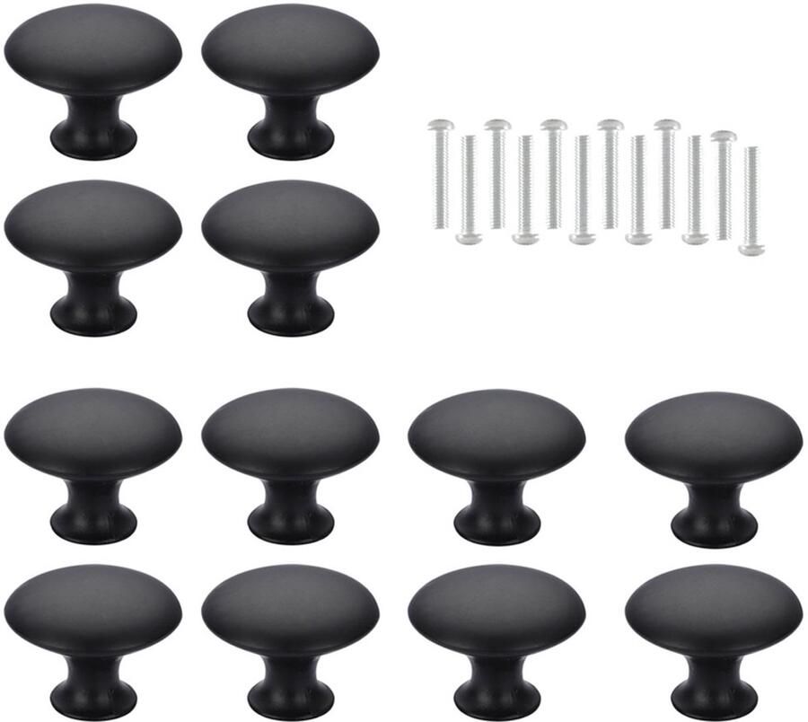 Vintage Minimalistisch Handgrepen voor lades 12 stuks Handvat trekt 30 mm roestvrijstalen ronde vintage knoppen voor kast lade keuken badkamer kast thuis kantoor meubilair hardware