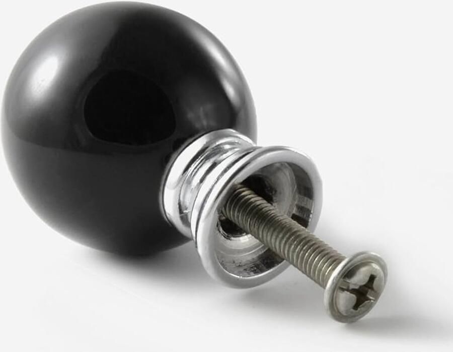 Vintage porseleinen meubelknoppen set van 4 keramiek 27 mm