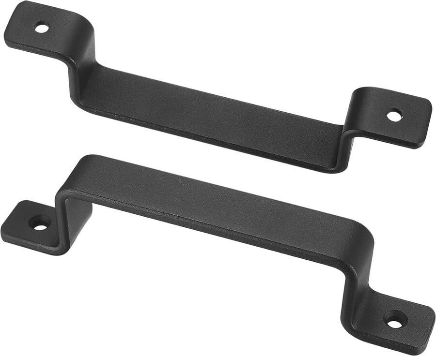 Vintage Robuuste Gietijzeren Deurknoppen Set van 2 Zwart Ideaal voor Buitengebruik Garage Kledingkast en Binnenruimtes