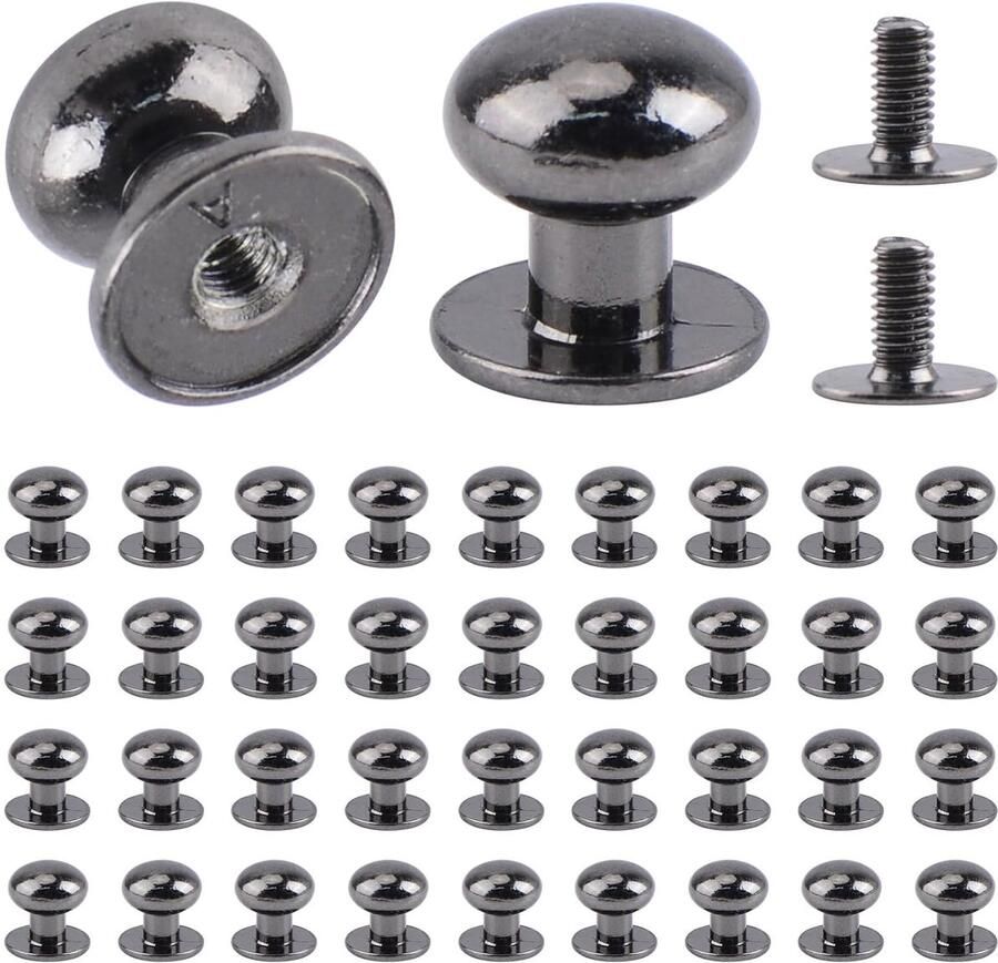 Vintage ronde knop massief messing 1 stuk 10 x 9 mm