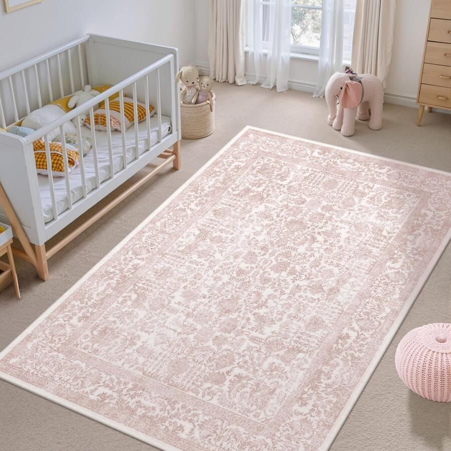 Vintage Rose wasbaar tapijt woonkamer 90x150cm Retro tapijten voor woonkamer Zacht antislip groot tapijt Kortpolig slaapkamertapijt woonkamer slaapkamer eetkamer tapijten kantoor