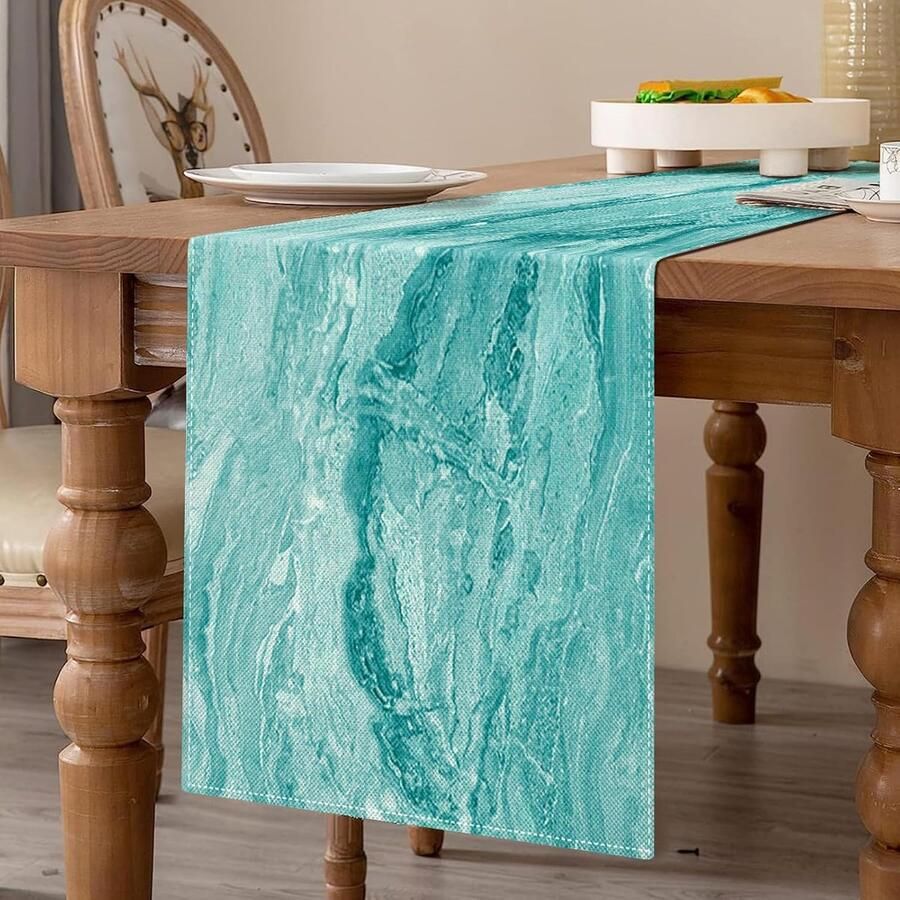 Vintage Tafelloper Katoen en Linnen 1 stuk 40 cm breed 140 cm lang