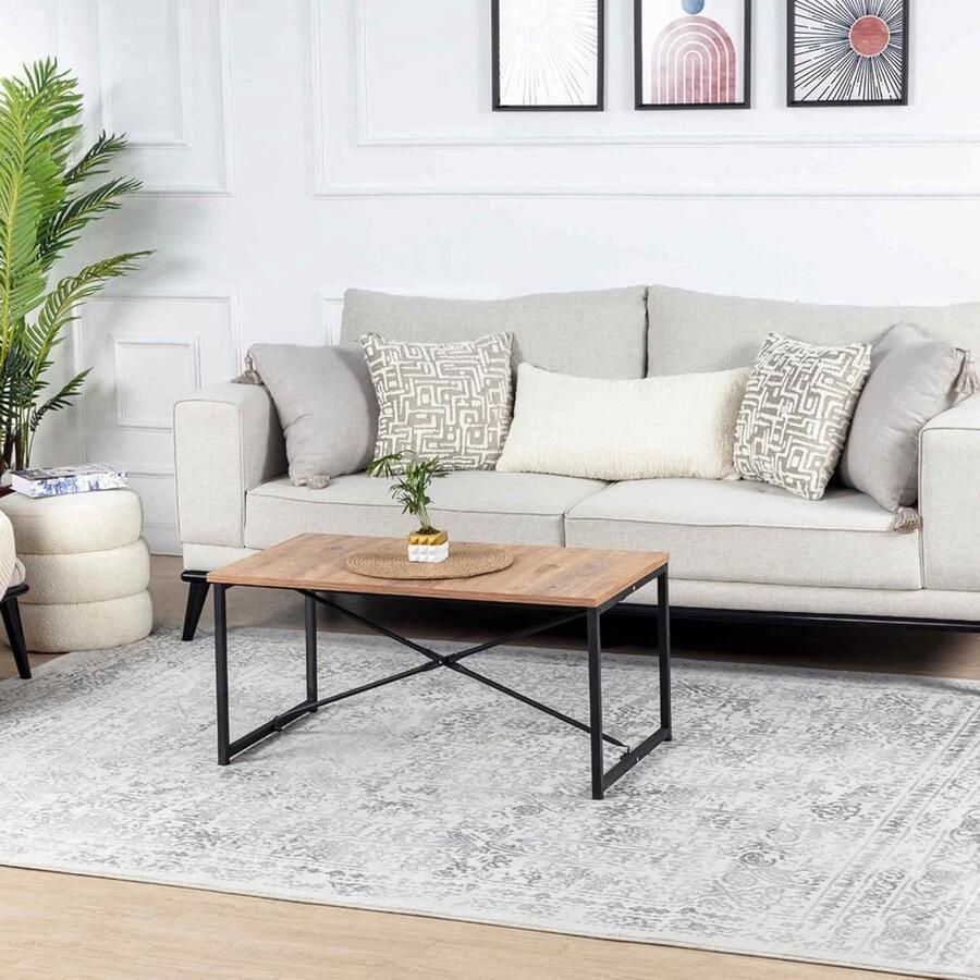 Vintage tapijt voor woonkamer eetkamer hal slaapkamer chique Scandi-tapijt traditionele boho-tapijtstijl zachte onderhoudsvriendelijke pool groot tapijt 140 x