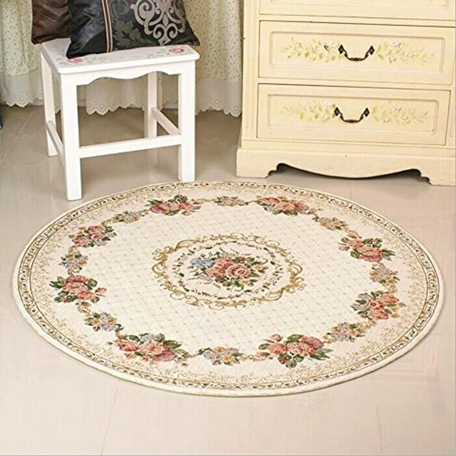 Vintage Traditionele en Moderne Tapijten met Bloemen Design Groot Rond Tapijt 10 50 x 11 5 cm