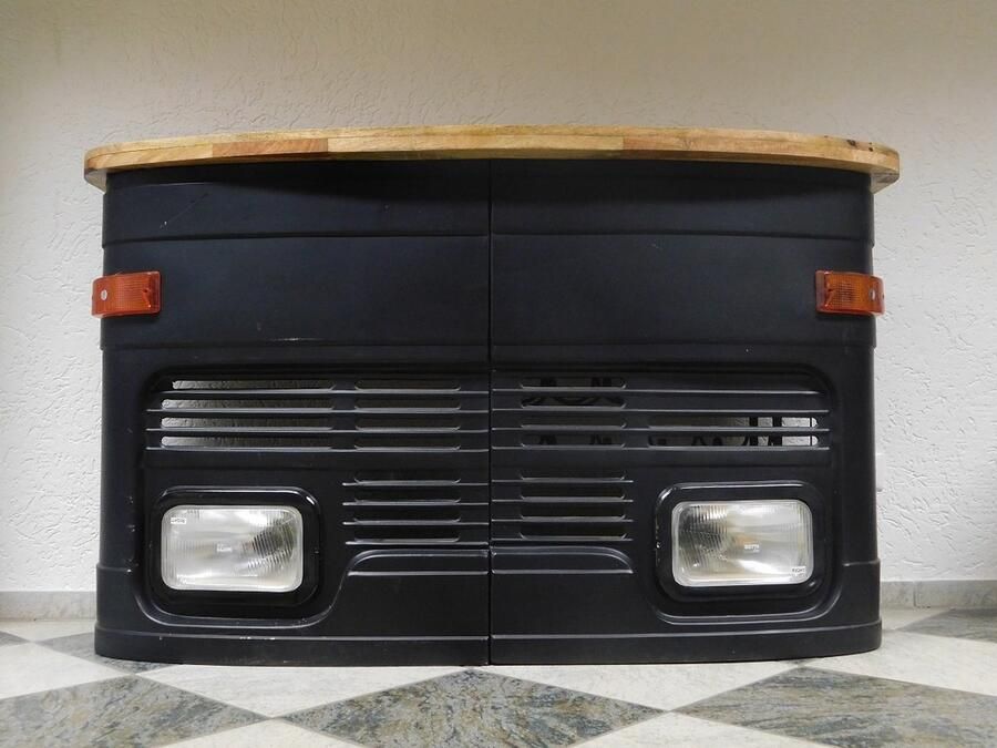 Vintage Truck Bar zwart uniek bartafel