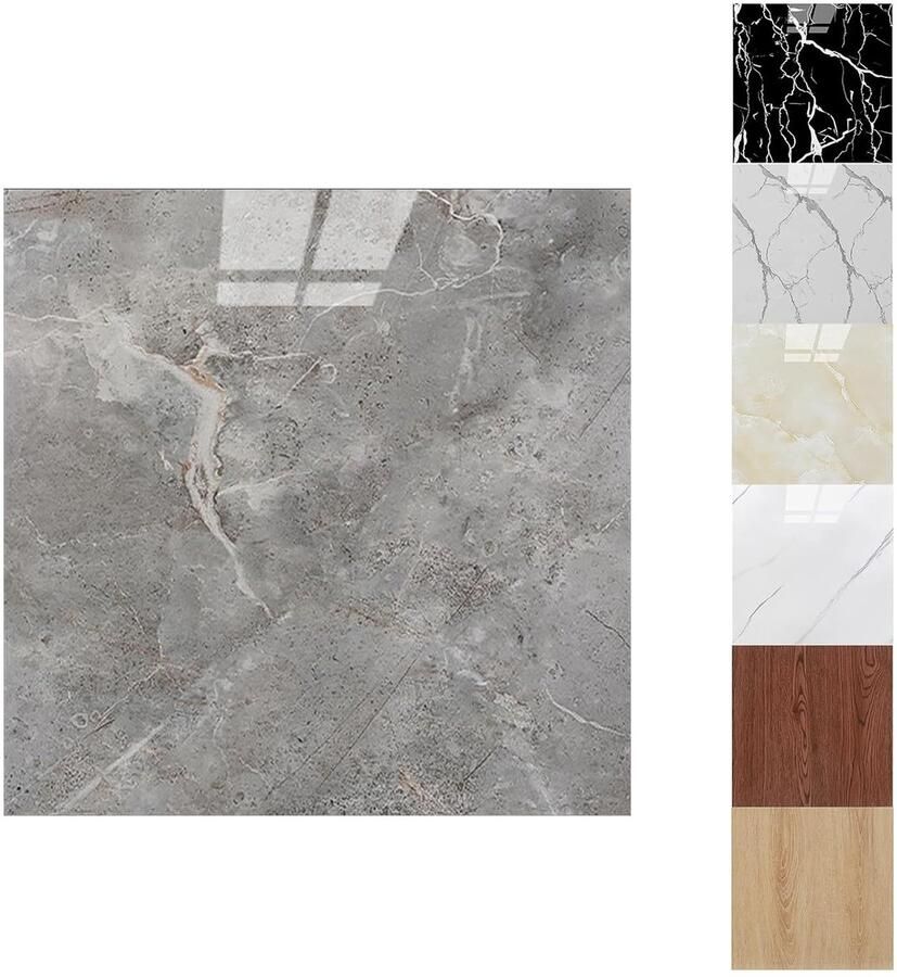 Vinyl Marmer Behang Eenvoudig te Installeren 22 Stuks Waterdicht 30 x 30 cm