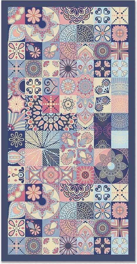 Vinyl Tapijt Hydraulica Roze Kleur 80 x 150 cm Vinyl Keukenmat Woonkamer Tapijt Antislip Schimmeldodend Vlamvertragend Grote PVC Vloerkleden Panorama Collectie vloerkleed