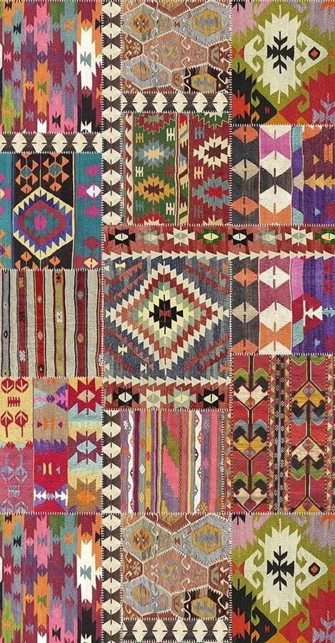 VORLOU Vinyl tapijt SHIRAZ DU 01 52x100x0.22 cm Grijs Modern Vilber vloerkleed