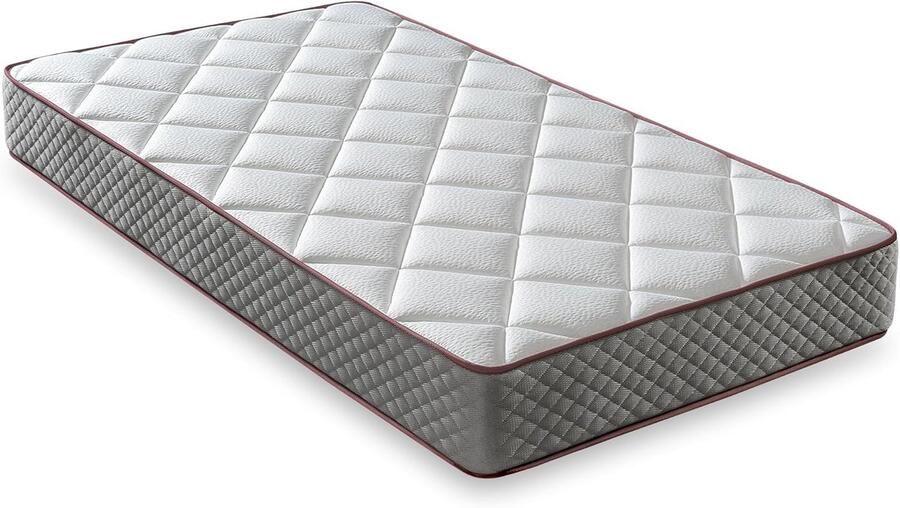 Visco-elastisch Matras 90 x 200 cm Aanpasbaar Omkeerbaar Ademend Mijtdicht Comfortabel met Gemiddelde Hardheid