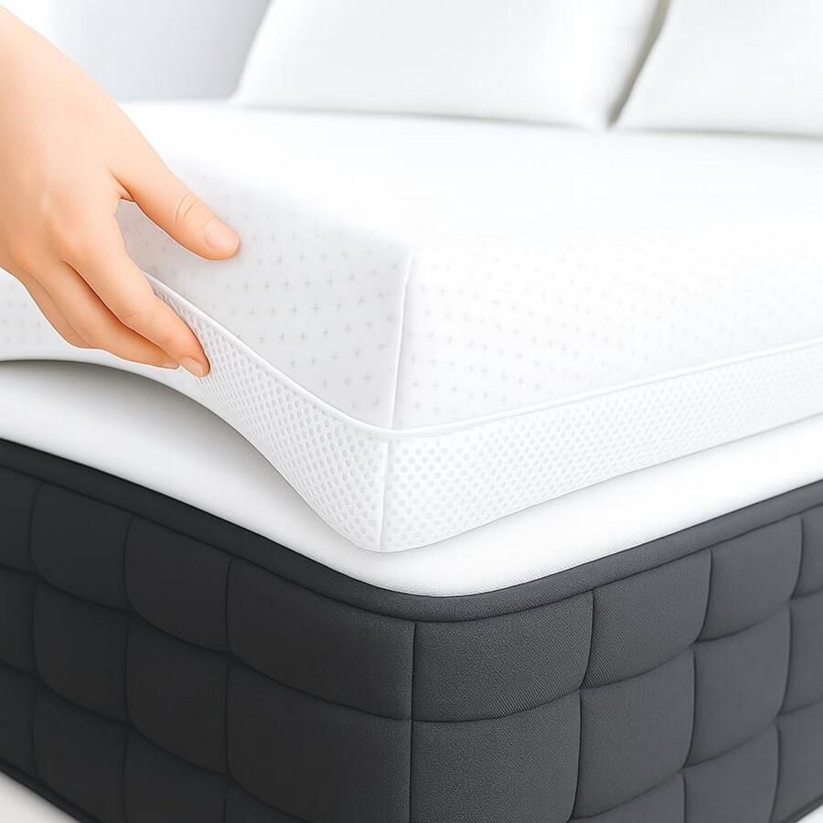 Comfortabele Traagschuim Matrassen Topper 180x200 cm Ergonomisch en Drukverlagend Ideaal voor Rug- en Schouderklachten Ademend en Wasbaar