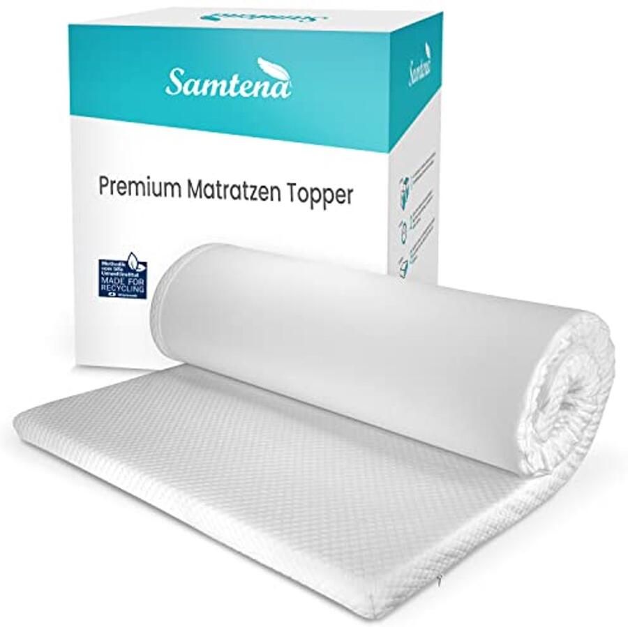 Visco-elastische matrastopper Deluxe met Memory Foam-effect 160x200x5cm