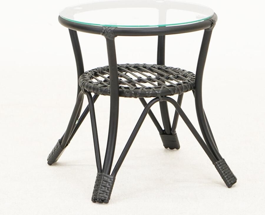 Vita Lester bijzettafel zwart hoog