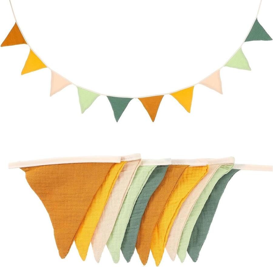 Allecto Premium Vlagggetjesslinger 300 x 14 cm Kinderkamer Decoratie Huisbed en Buitengebruik Meisjes en Jongens Gift