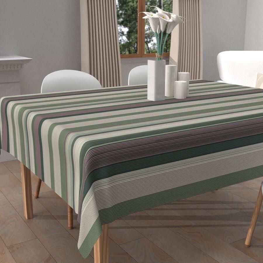 Vlekbestendig Tafelkleed vuilafstotend 1 stuk kaki 180 x 180 cm