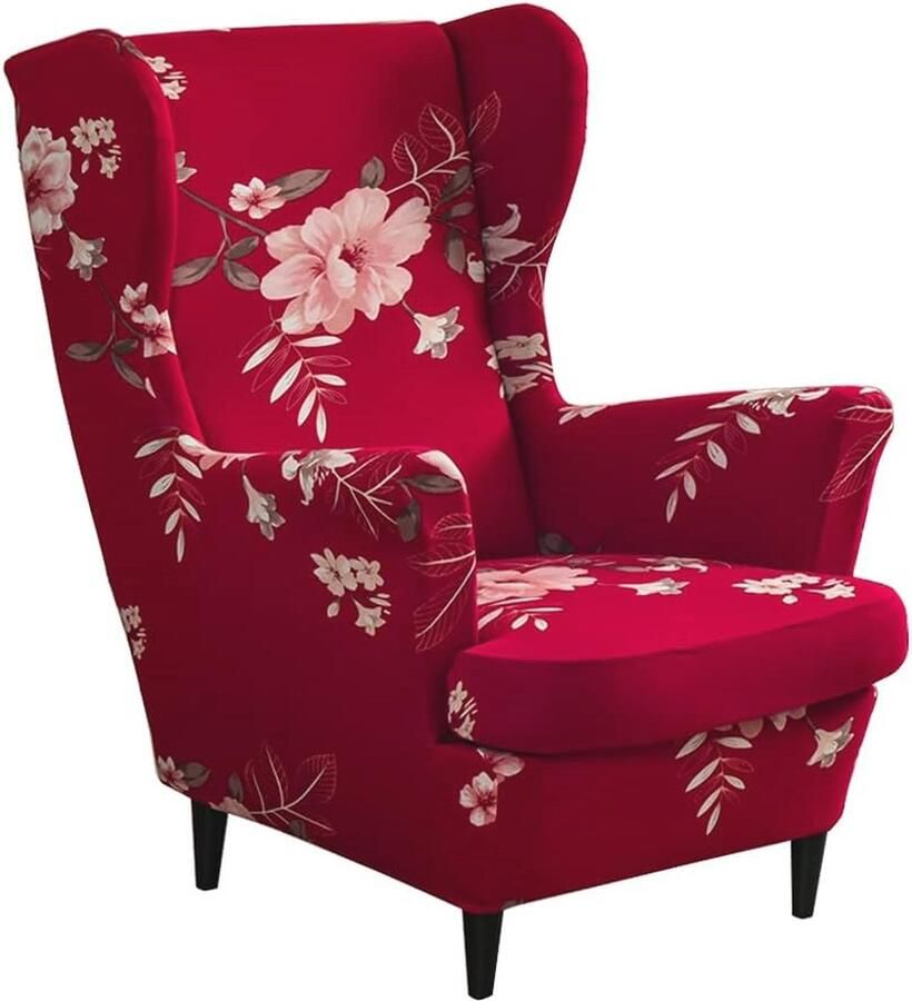 Vleugelstoel Hoes 2-Pack Zachte Jacquard Stof Stijlvolle Bescherming voor Fauteuils