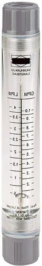 Vloeibare Debietmeter LZM-15G Acryl Buis Type Rotameter Hoge Nauwkeurigheid Waterdebietmeter 0.1-1 GPM & 0.4-4 LPM 1 2 Binnendraad