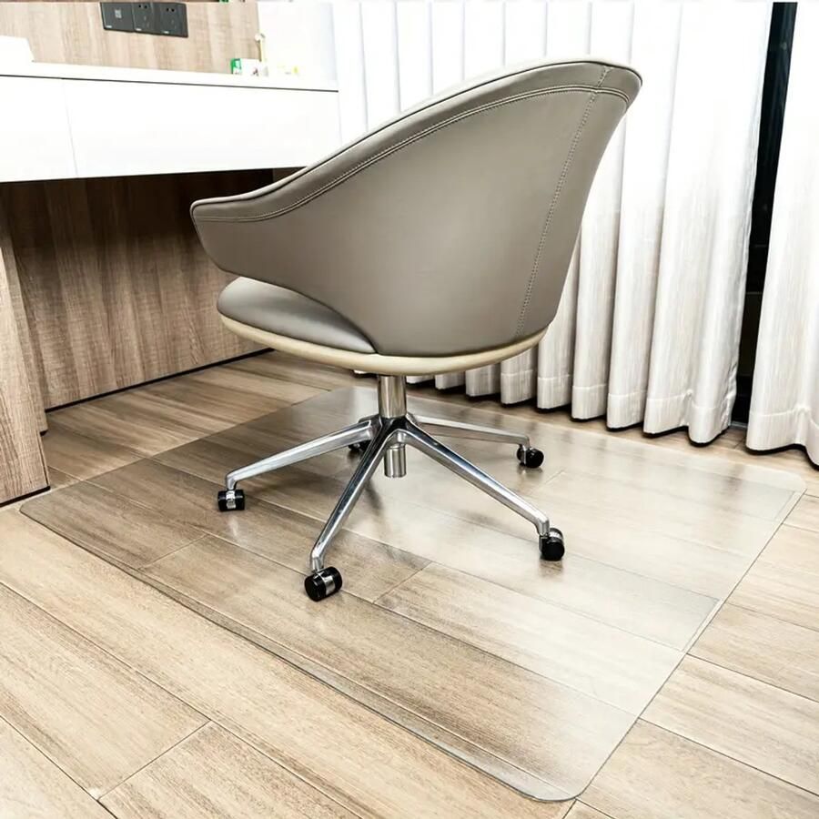 Vloerbeschermer bureaustoel antislip 90 x 120 cm -1.7 mm bureaustoelmat transparant