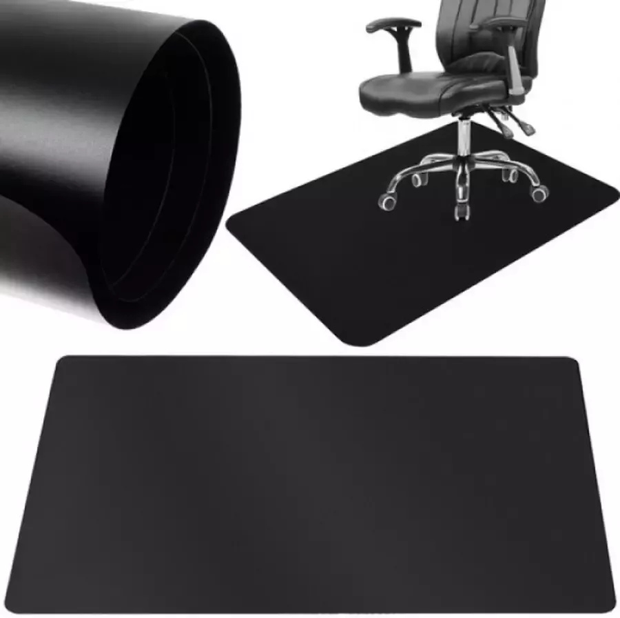 Vloerbeschermer Bureaustoelmat PVC Voor Harde Vloeren 90x130cm Transparant