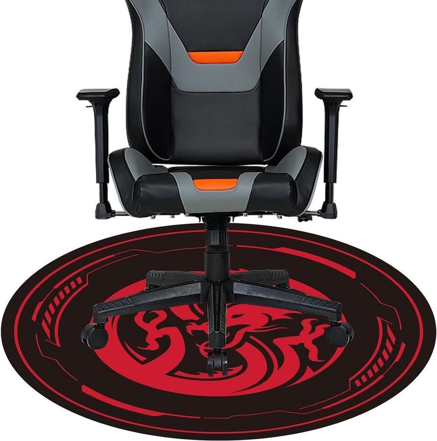 Vloerbeschermer Gaming stoel mat 120 cm rond antislip tapijt bureaustoel vloerbedekking gaming kamer kantoor thuis Vloerbeschermer