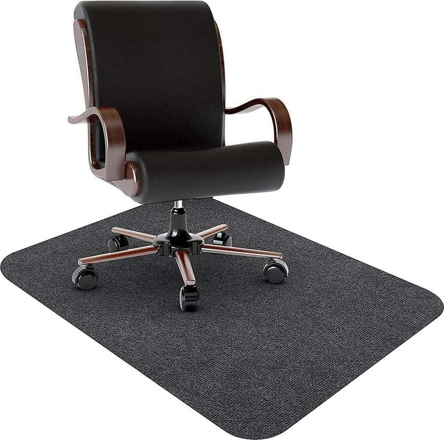 Vloerbeschermingsmat 140x90 cm donkergrijs voor harde vloeren laminaat parket tegels Vloerbeschermer