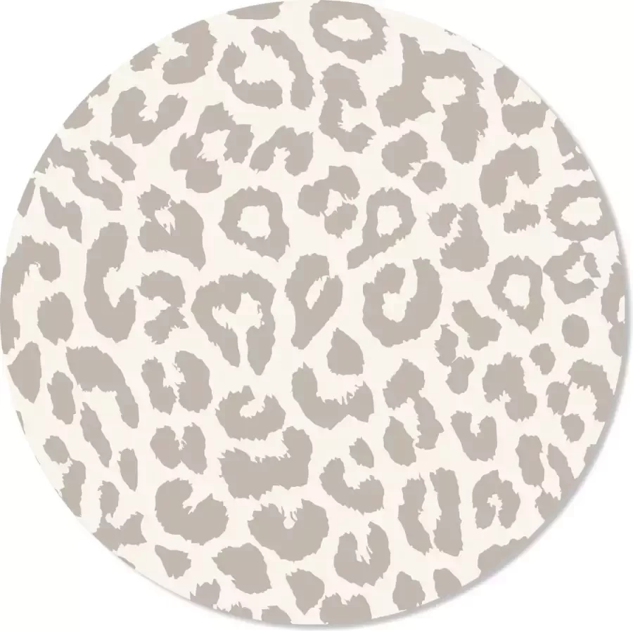 Vloercirkel Vloerzeil Vloerkleed 90X90 Panterprint