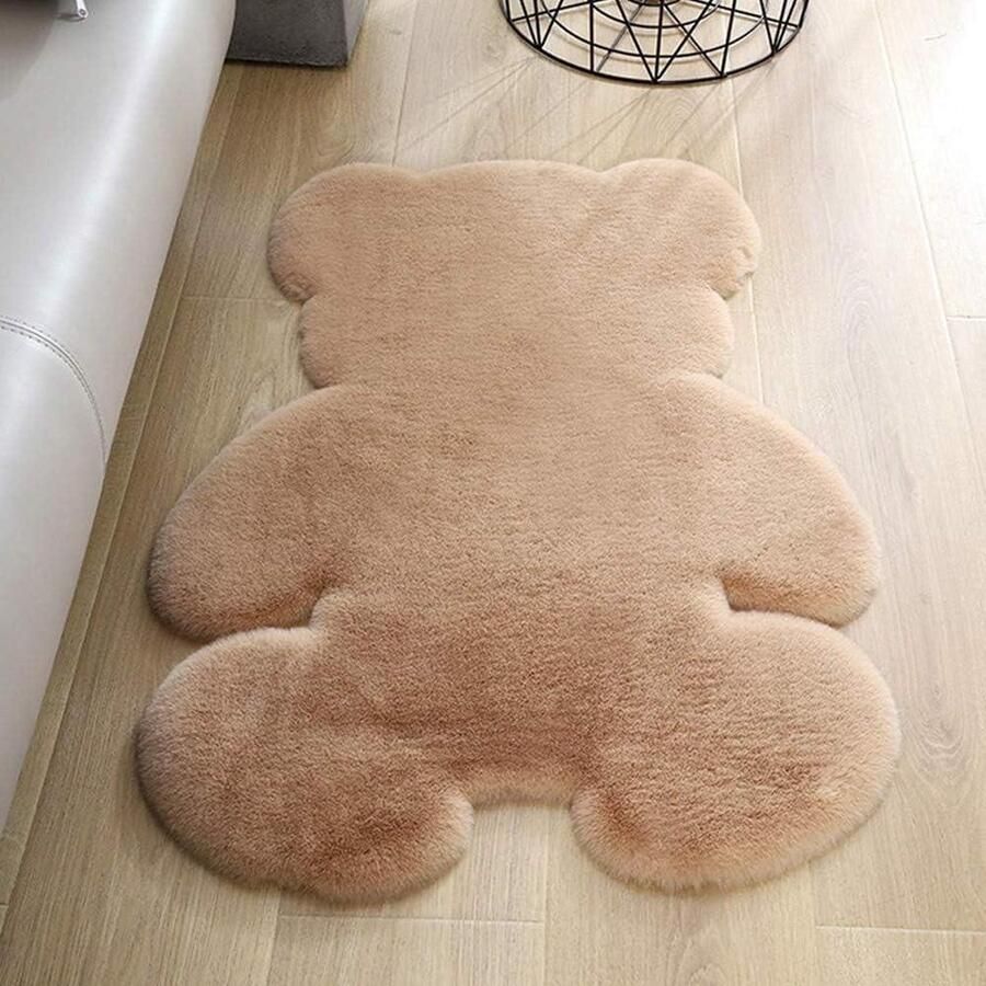 Vloerkleden voor kinderen Karpetten Rond Tapijt Pluizig Wasbaar Tapijten Pads Beschermers Groot Gebiedsmat Kinderkamer Woonkamer 90 x 120 cm