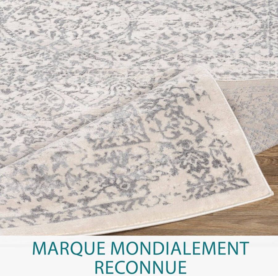 Gewatteerde beschermende bankhoezen MALU Afmeting Chaise longue Linker arm 240cm Plaatsen Ideaal kinderen huisdieren Beschermhoesge. Kleur Ivoor (Van voren gezien) - Foto 4