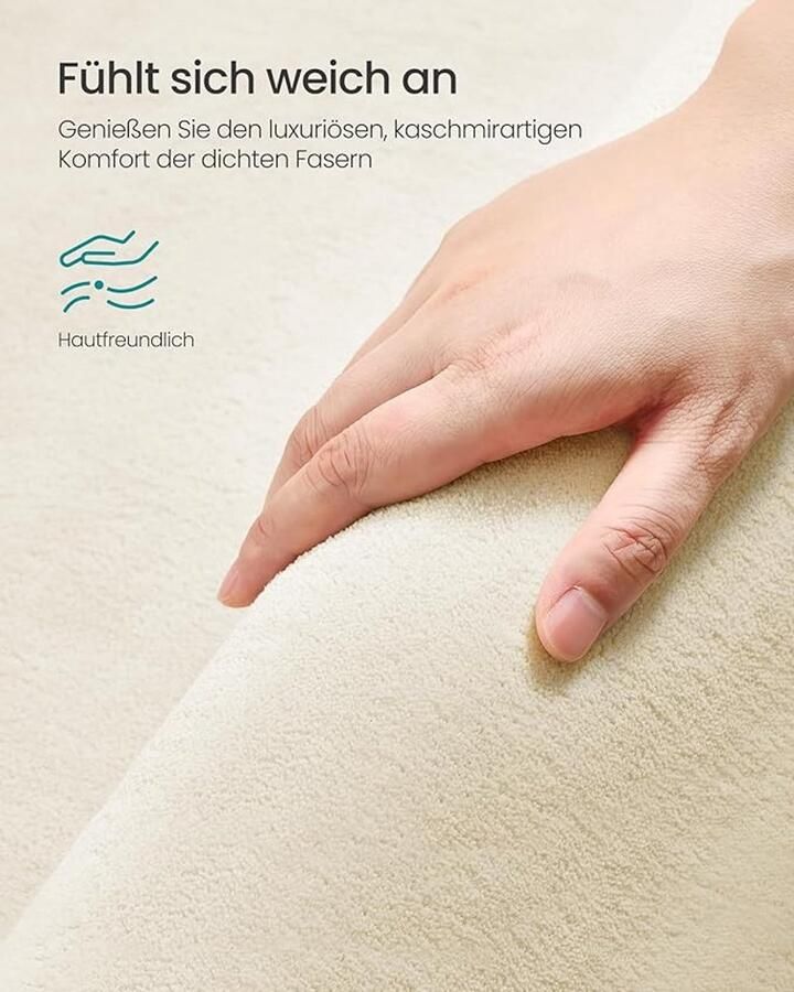 Vloerkleed 120x170 cm – Antislip tapijt voor woonkamer of slaapkamer machinewasbaar modern design in cappuccino beige (TAR012LZ02)