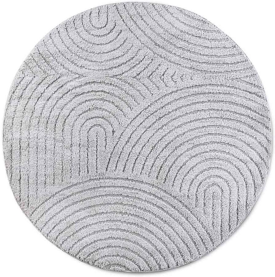 ELLE DECORATION Design-vloerkleed Cosy Panglao ook als rond tapijt verkrijgbaar uni laagpolig hoog-laag structuur modern scandi boho woonkamer - Foto 9