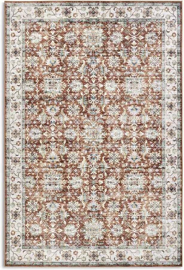 ELLE DECORATION Vloerkleed Saveh Kortpolig antislip vintage klassiek woonkamer gang - Foto 7