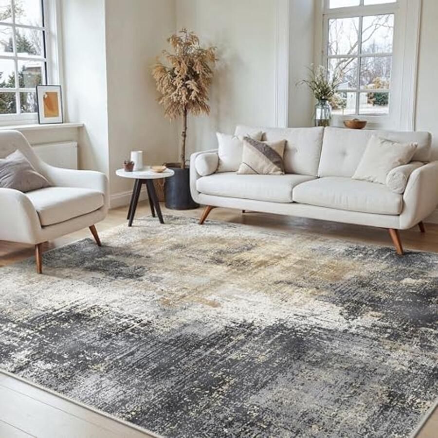 Vloerkleed Kortstondig Pooltje 160x230cm Antislip Wasbaar Tapijt voor Woonkamer Slaapkamer en Kantoor