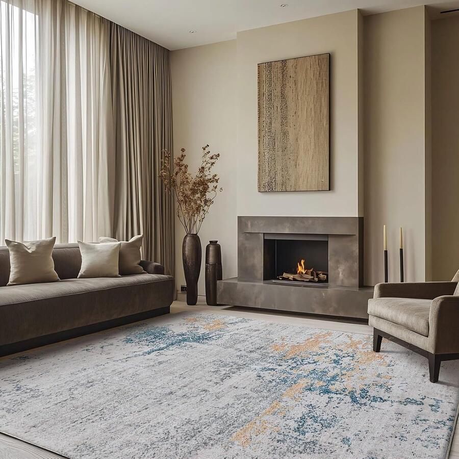 Vloerkleed abstract modern tapijt 160 x 200 cm antislip