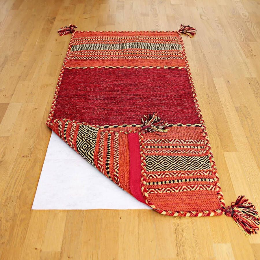 Vloerkleed antisliponderlegger van vlies Öko-Tex antislipmat voor tapijten hecht zonder te plakken antislip tapijtonderlegger afmetingen 60 x 40 cm