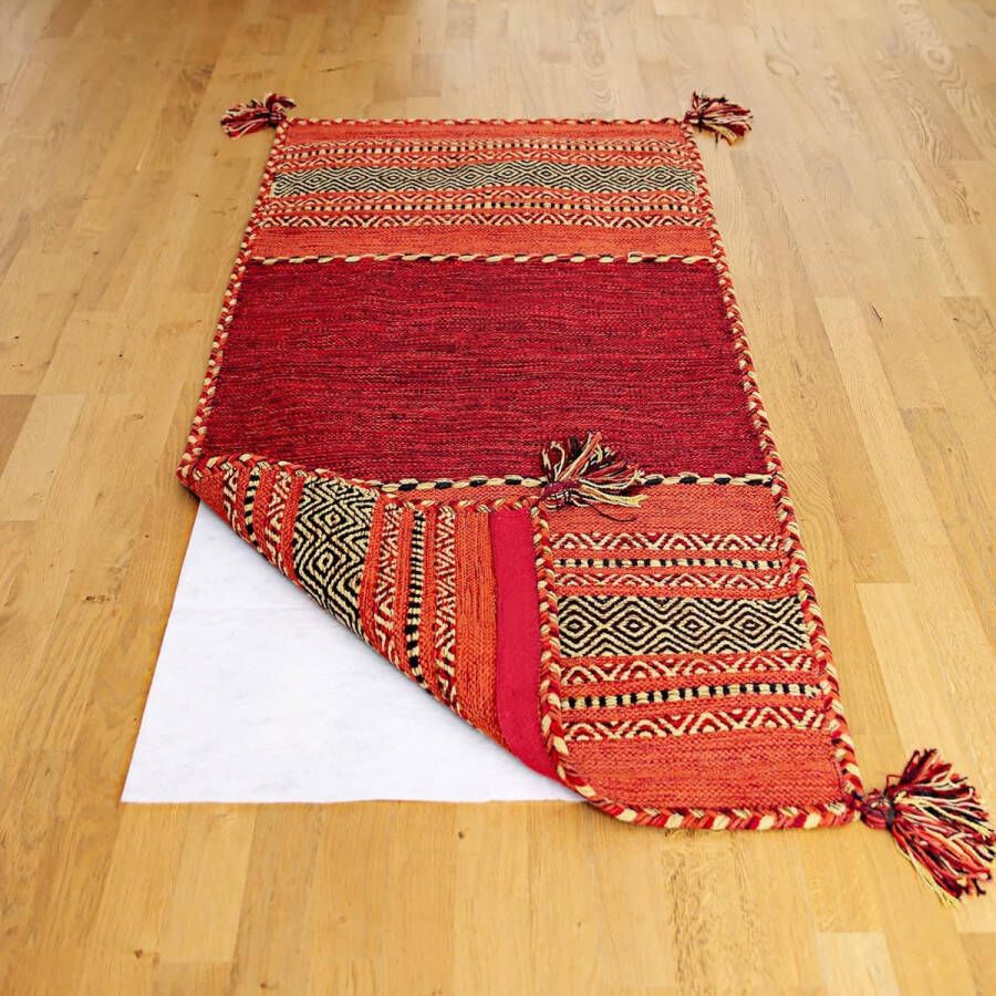 Vloerkleed antisliponderlegger van vlies Öko-Tex antislipmat voor tapijten hecht zonder te plakken antislip tapijtonderlegger afmetingen 80 x 150 cm