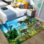 Vloerkleed dinosaurus dino anti-slip tapijt keukenkleed salontafel kleed woonkamer slaapkamer foam 120 x 160 cm - Thumbnail 1