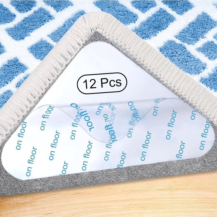 Vloerkleed Gripper Wit Eenvoudig en Stijlvol