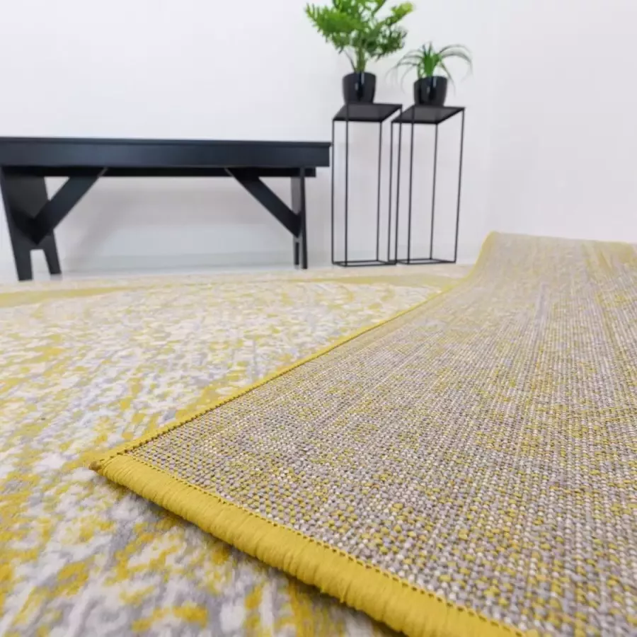 Vloerkleed Jubileum Topper Vintage Yellow 160 x 230 cm