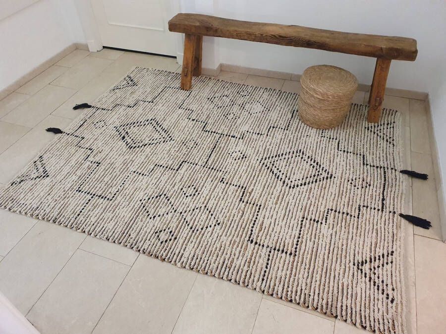 Vloerkleed jute 160x230 model BREVIK