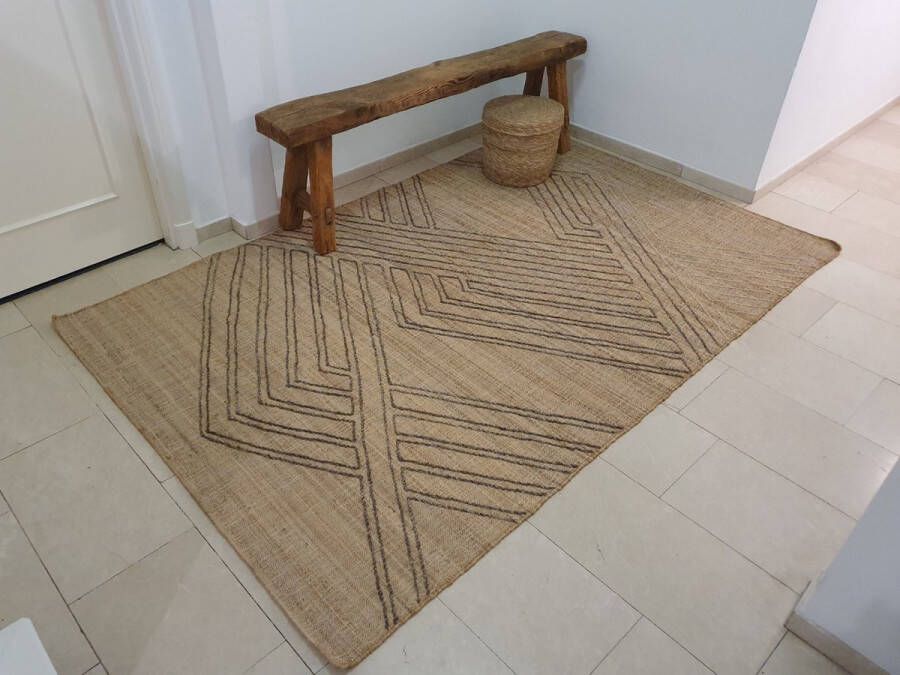 Vloerkleed jute 160x230 model TROIS