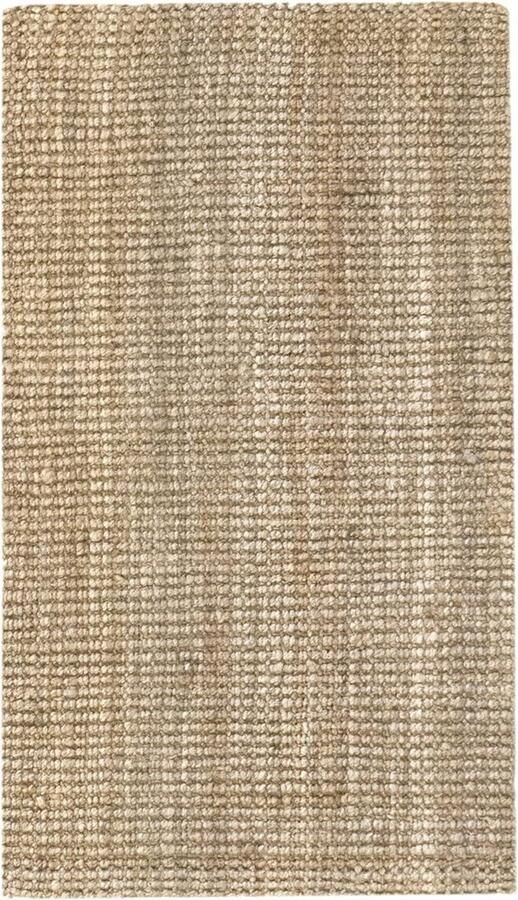 Vloerkleed Jute Kerala Natuurlijk Tapijt Handgeweven 100% Jute Voor Woonkamer Slaapkamer Eetkamer Gang Ingang 110x60cm