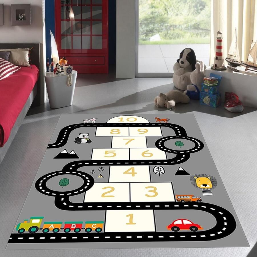 Vloerkleed Kinderkamer Speelkleed Baby Speelmat Speeltapijt Tapijt voor Kinderkamer 120*180 cm Vloerkleed Baby