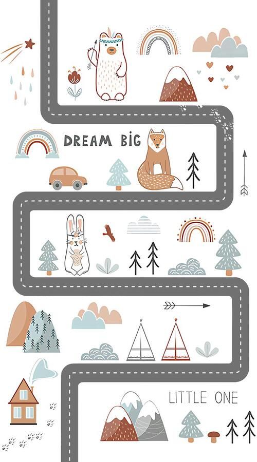 Vloerkleed Kinderkamer Speelkleed Baby Speelmat Speeltapijt Tapijt voor Kinderkamer 120*180 cm Vloerkleed Baby