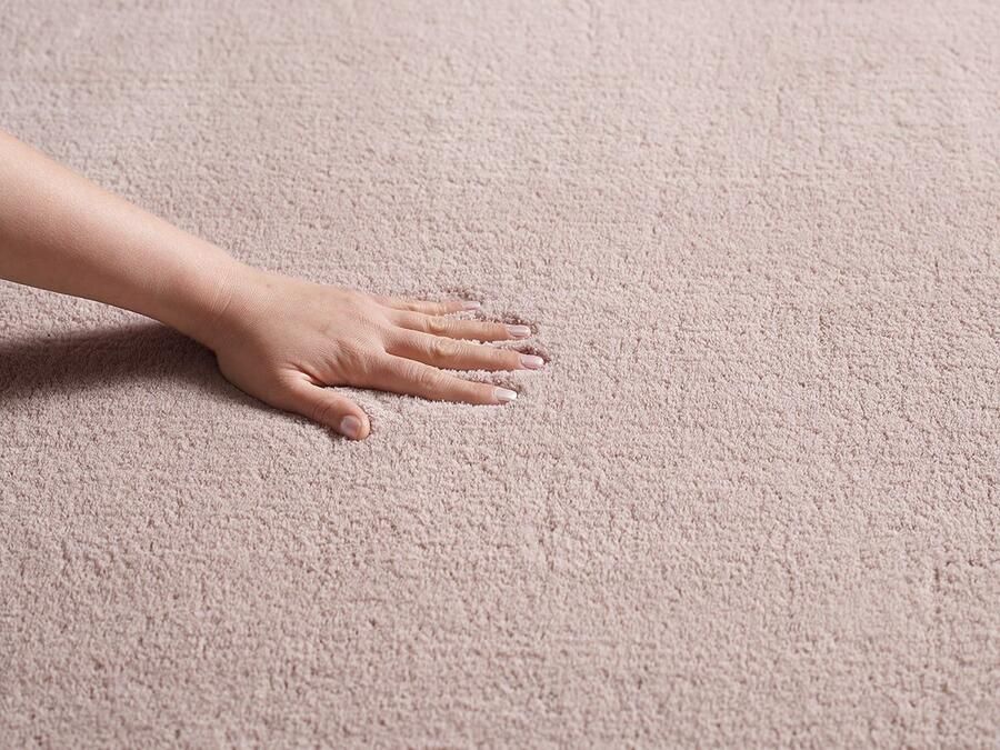 Vloerkleed Loft Shape – Zacht Hoogpolig Vloerkleed in Blos (Blush) Wasbaar tot 30° & Pluizig-160 x 220 cm