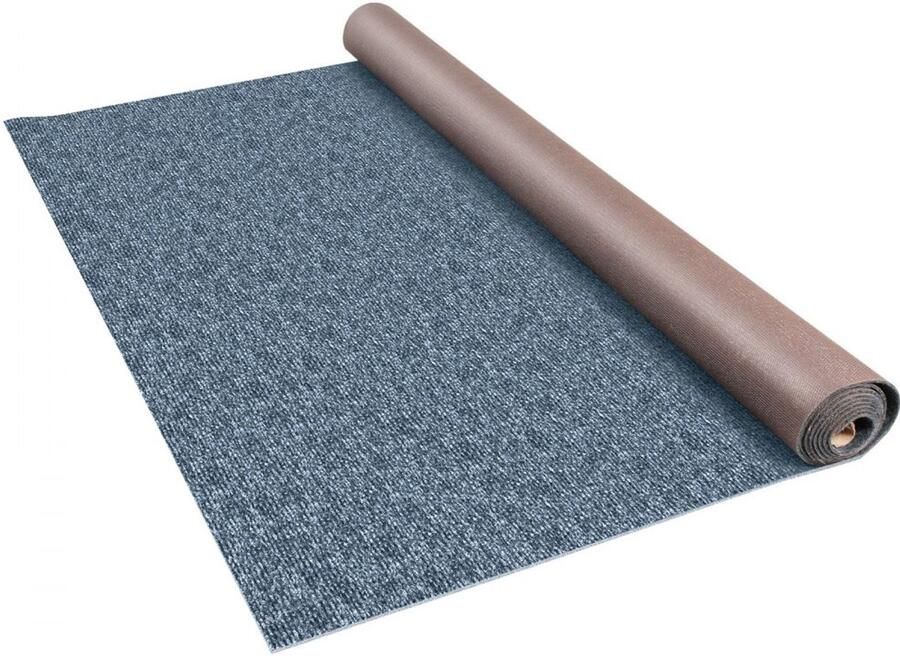 Indoor- Outdoor-Tapijt 1 8 x 11 m Waterdichte Achterkant voor Terras Veranda Dek Garage. Antislip Geen Schimmel – Ideaal Keukentapijt (Grijs 11 m) - Foto 2