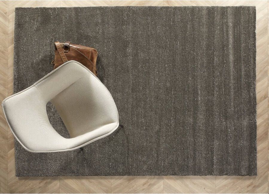 Woonexpress Vloerkleed 160x230 Mara Grijs Polyester Donkergrijs 0x160x230cm (hxbxd)