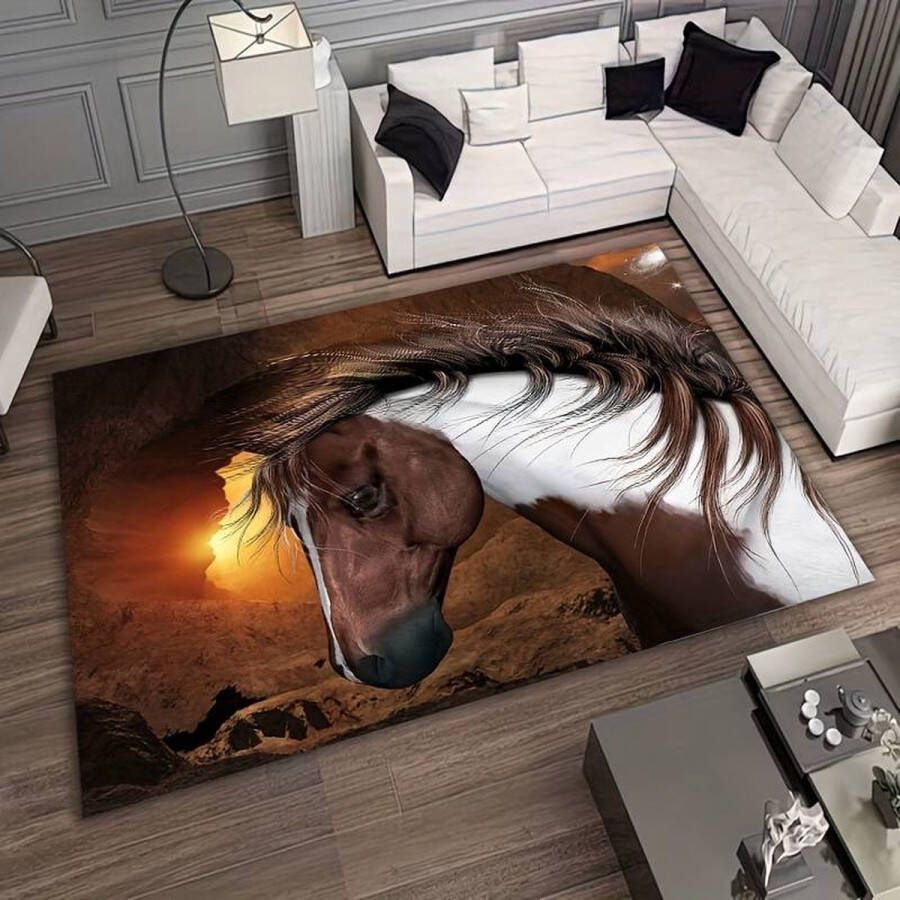 Vloerkleed Franse Bulldog antislip tapijt keukenkleed salontafel kleed woonkamer slaapkamer woondecoratie kamerdecoratie 80 x 120 cm - Foto 2