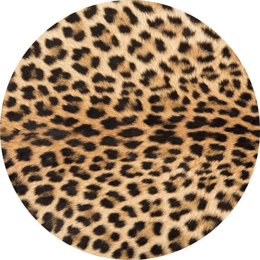 Vloerkleed rond Leo P 95 cm Rond Het vloerkleed vinyl Rond Leo P combineert stijl en functionaliteit. Duurzaam PVC-vrij en eenvoudig schoon te maken perfect voor gezinnen die elegantie en comfort waarderen