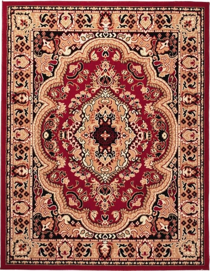 Vloerkleed Traditioneel 200x300 cm Oriëntaals Tapijt met Klassiek Patroon Perfect voor Woonkamer Slaapkamer Eetkamer OEKO-TEX Gecertificeerd